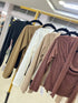 Cowl Neck Long Sleeves Tops